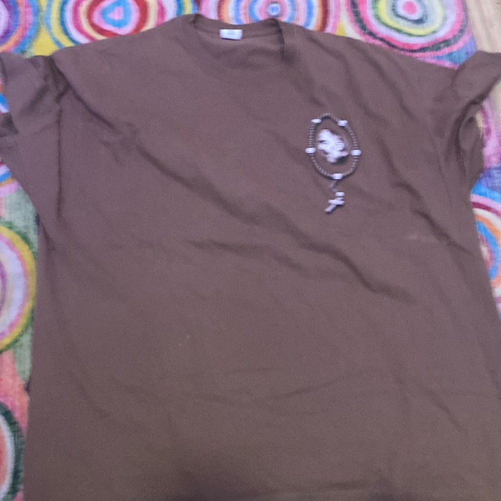 Brown graphic T-shirt
